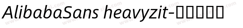 AlibabaSans heavyzit字体转换